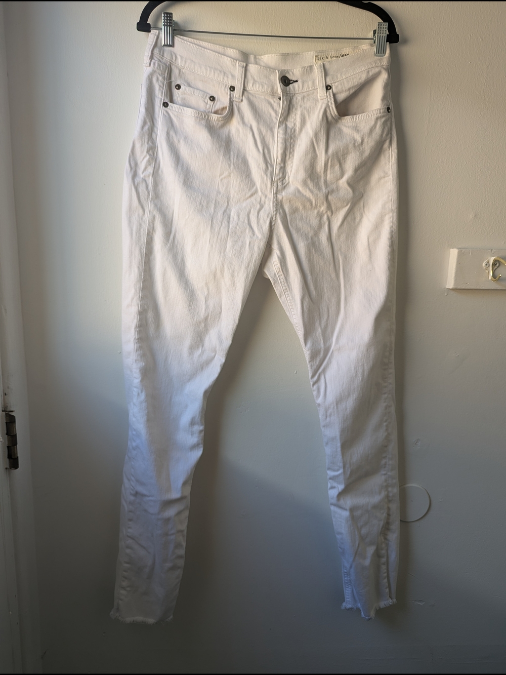 rag & bone White Skinny Jeans Size 32